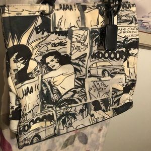 Comic book style tote bag